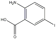 2-氨基-5-碘苯甲酸结构式