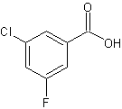 3-氯-5-氟苯甲酸结构式