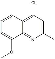 4-氯-8-甲氧基-2-甲基喹啉结构式