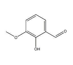 2-羟基-3-甲氧基苯甲醛结构式