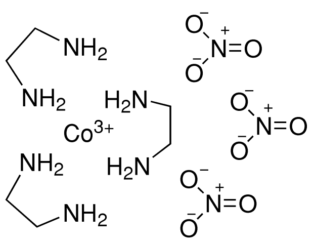 三(乙烯二胺)钴(III)硝酸酯结构式
