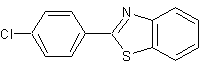 2-(4-氯苯基)苯并噻唑结构式