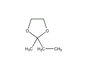 2-乙基-2-甲基-1,3-二氧杂烷结构式