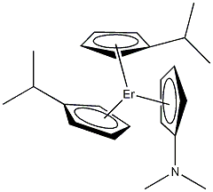 三(异丙基环戊二烯)化铒结构式