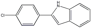 2-(4-氯苯基)吲哚结构式