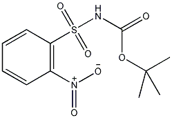 N-(叔丁氧基羰基)-2-硝基苯磺结构式