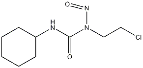1-(2-氯乙基)-3-环己基-1-亚硝基脲结构式