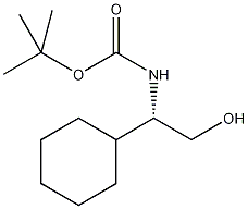 N-叔丁氧羰基-L-环己基甘氨醇结构式