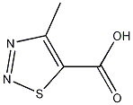 4-甲基-1,2,3-噻二唑-5-羧酸结构式