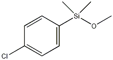 (4-氯苯)甲氧基二甲基硅烷结构式