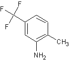 3-氨基-4-甲基三氟甲苯结构式