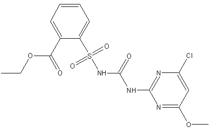 氯嘧黄隆结构式
