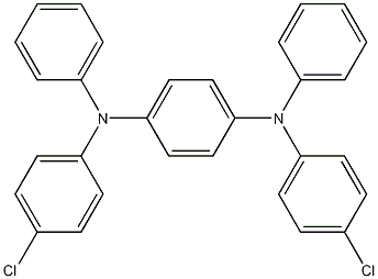 N,N'-二(4-氯苯基)-N,N'-二苯基-1,4-苯二胺结构式