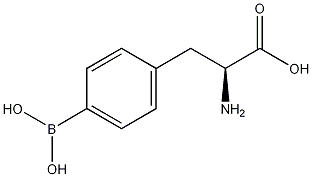 4-硼-L-苯丙氨酸结构式