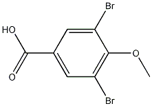 3,5二溴-4-甲氧基安息香酸结构式
