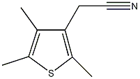 3-(甲氰基)-2,4,5-三甲基噻吩结构式