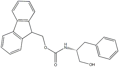 N-(9-芴甲氧羰基)-β-苯基-D-苯丙氨醇结构式