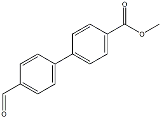 4-(4-甲酰苯基)苯甲酸甲酯结构式