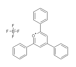 2,4,6-三苯基吡喃鎓四氟硼酸盐结构式