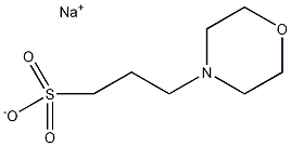 3-(N-吗啉)丙磺酸钠结构式