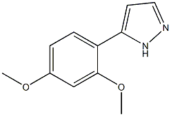 3-(2,4-Dimethoxyphenyl)-1H-pyrazole结构式