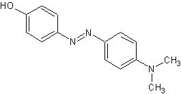 4-羟基-4'-二甲氨基偶氮苯结构式