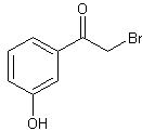 2-溴-3'-羟基乙酰苯结构式