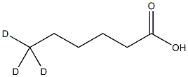 己酸-6,6,6-d3结构式