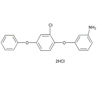 1,3-双(3-氨基苯氧基)-5-氯苯二盐酸盐结构式