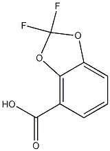 2,2-二氟-1,3-苯并二噁茂-4-羧酸结构式