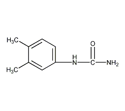 N-(3,4-二甲基苯基)脲结构式