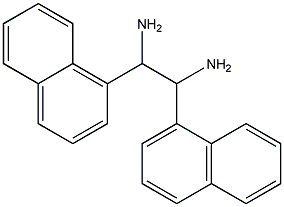 meso-1,2-二(萘基)乙二胺结构式