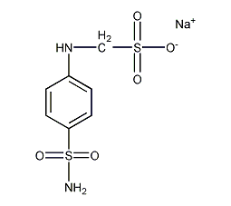 [[4-(氨基磺酰基)苯基]氨基]甲烷磺酸钠结构式