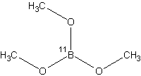 硼酸三甲酯-11B结构式