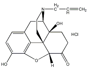 纳洛酮盐酸盐结构式