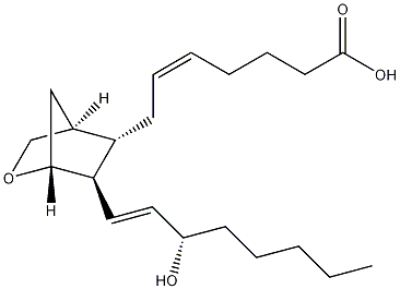 9,11-二脱氧基-9α,11α-亚甲基环氧前列腺素 F2α溶液结构式