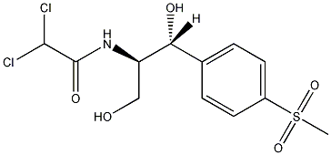 甲砜氯霉素结构式