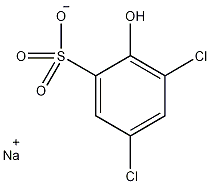 3,5-二氯-2-羟基苯磺酸钠盐结构式