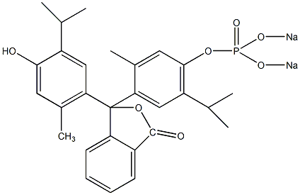 单磷酸麝香草酚酞二钠盐结构式