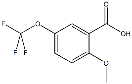 2-甲氧基-5-(三氟甲氧基)苯甲酸结构式