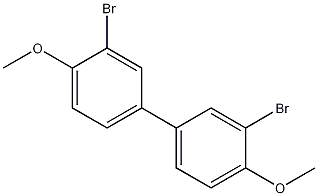 3,3'-二溴-4,4'-二甲氧基联苯结构式