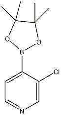 3-氯吡啶-4-硼酸频哪醇酯结构式