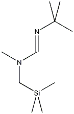 N-甲基-N-三甲基硅甲基-N'-叔丁基脒结构式