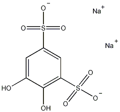 1,2-二羟基苯-3,5-二磺酸钠结构式