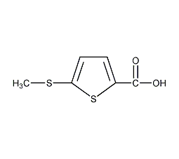 5-(甲基硫代)噻吩-2-甲酸结构式