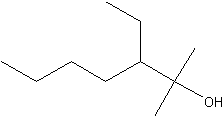 3-乙基-2-甲基-2-庚醇结构式