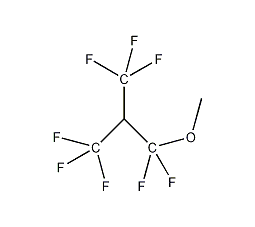1,1,3,3,3-五氟-2-三氟甲基丙基甲基醚结构式