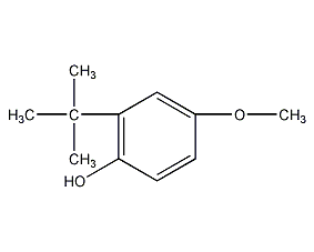 3-叔丁基-4-羟基茴香醚结构式