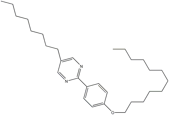 2-(4-十二烷基苯氧基)-5-辛基嘧啶结构式