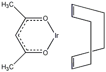 1,5-环辛二烯(乙酰丙酮)铱结构式